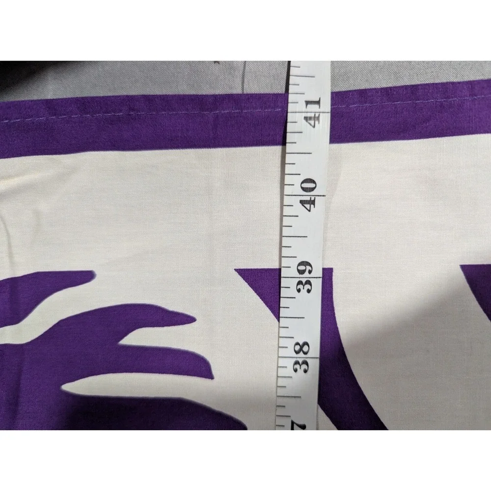 Michael Kors Purple Floral Cotton Scarf Wrap Beach Sarong 41x53